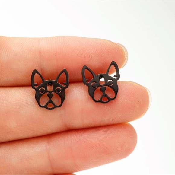 🐾 Boston Terrier Earrings 🐾 - Picture 2 of 4
